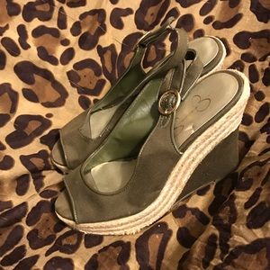 Jessica Simpson Braided Wedges.